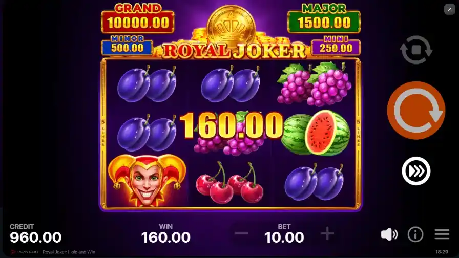 Грати в Royal Joker Hold and Win онлайн на реальні гроші